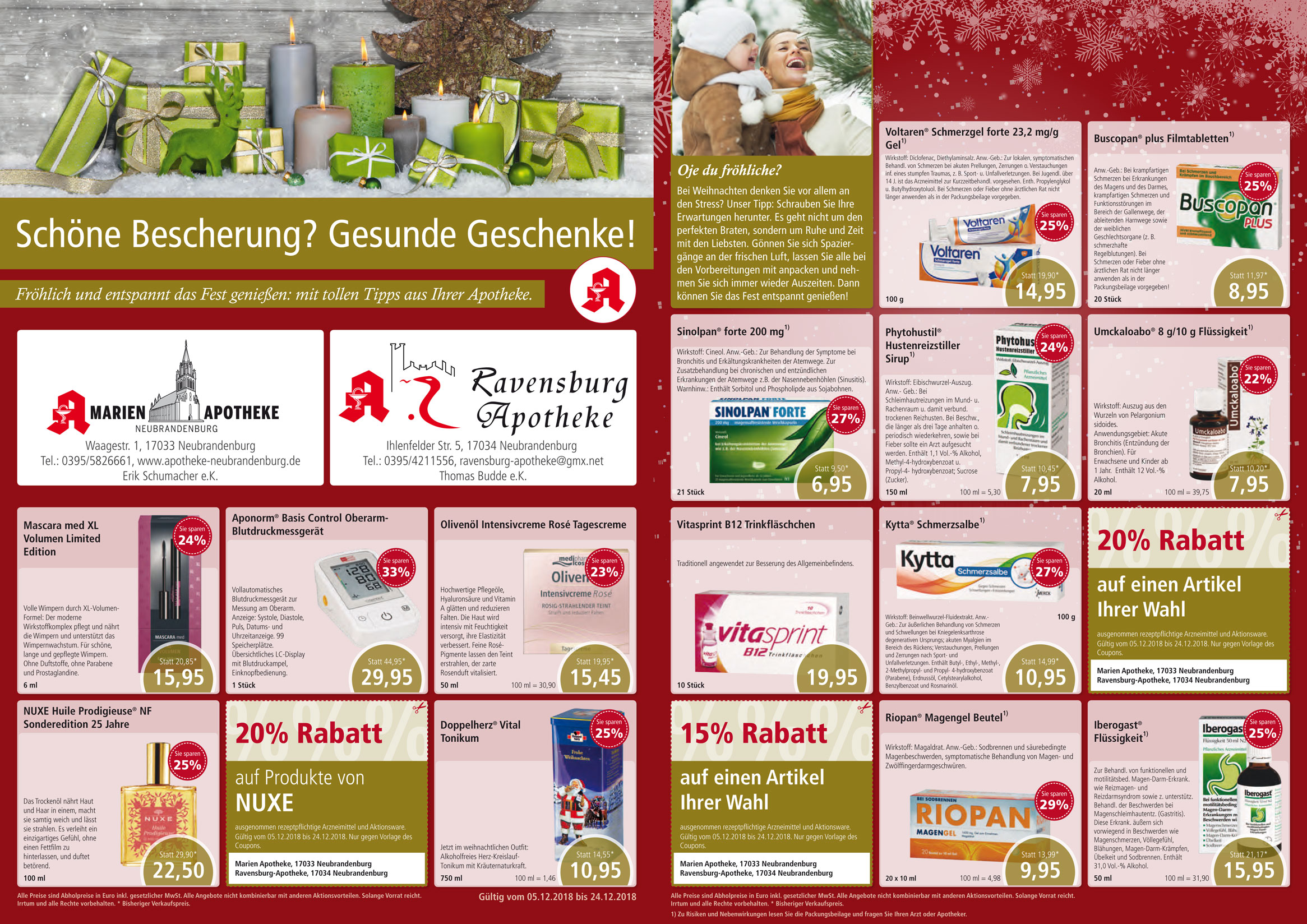 Angebote Dezember 2018 - Marien Apotheke Neubrandenburg